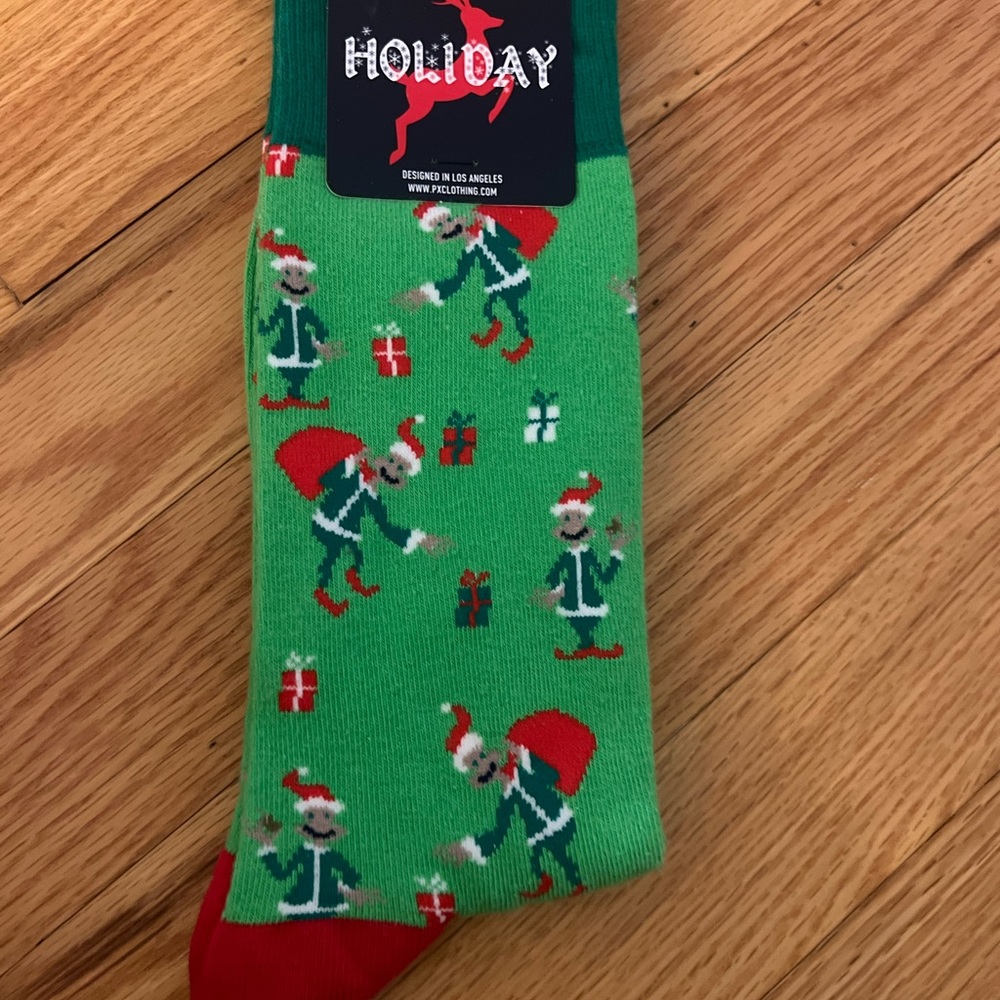 Holiday elf socks